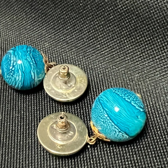 Post dangle earrings. Earth Vibe. - Picture 4 of 8